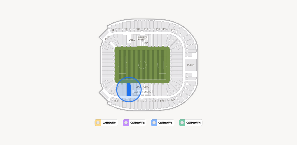 Estadio BBVA Bancomer Seating Chart