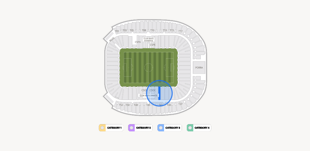 Estadio BBVA Bancomer Seating Chart