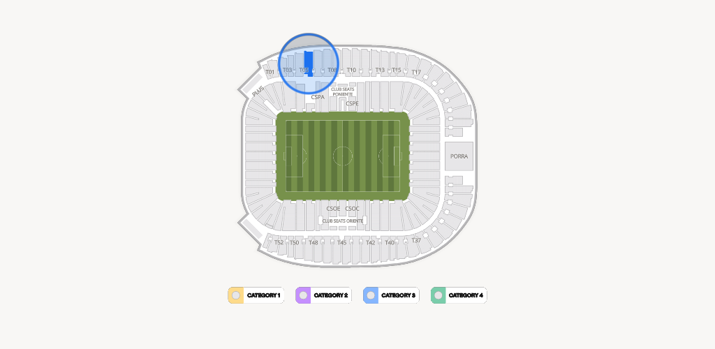 Estadio BBVA Bancomer Seating Chart
