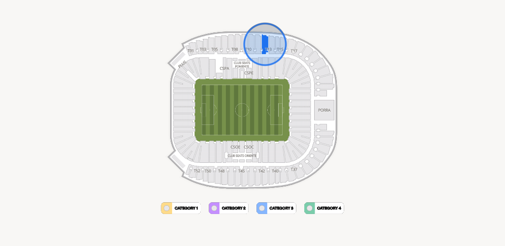 Estadio BBVA Bancomer Seating Chart
