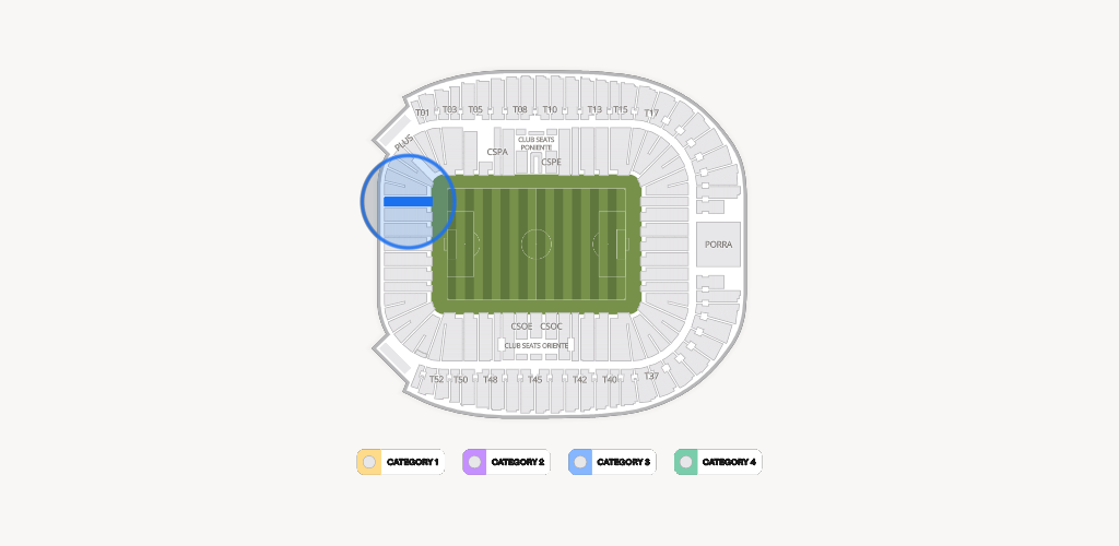 Estadio BBVA Bancomer Seating Chart