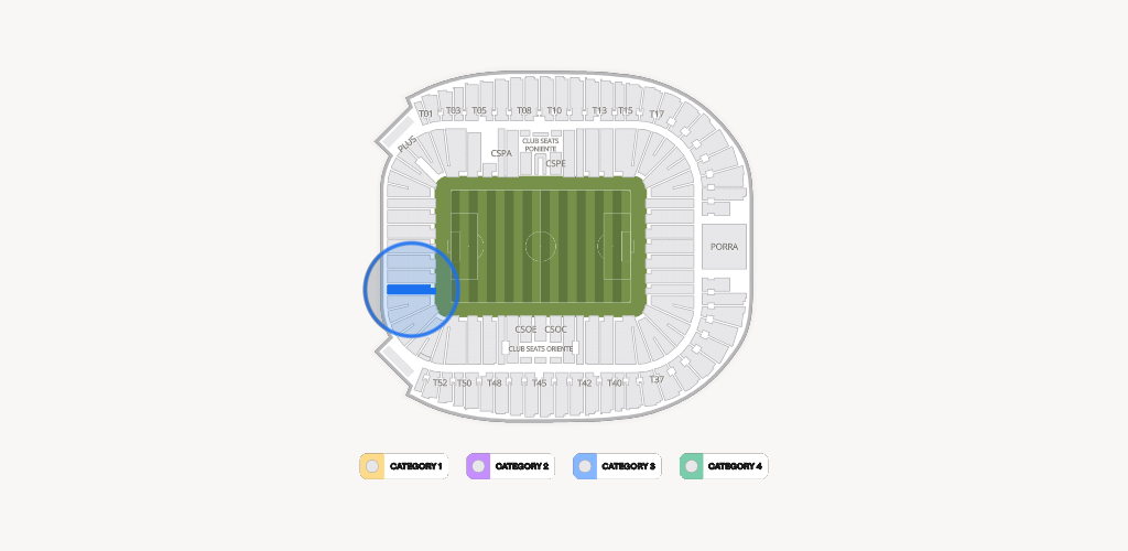 Estadio BBVA Bancomer Seating Chart