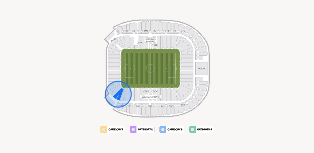 Estadio BBVA Bancomer Seating Chart