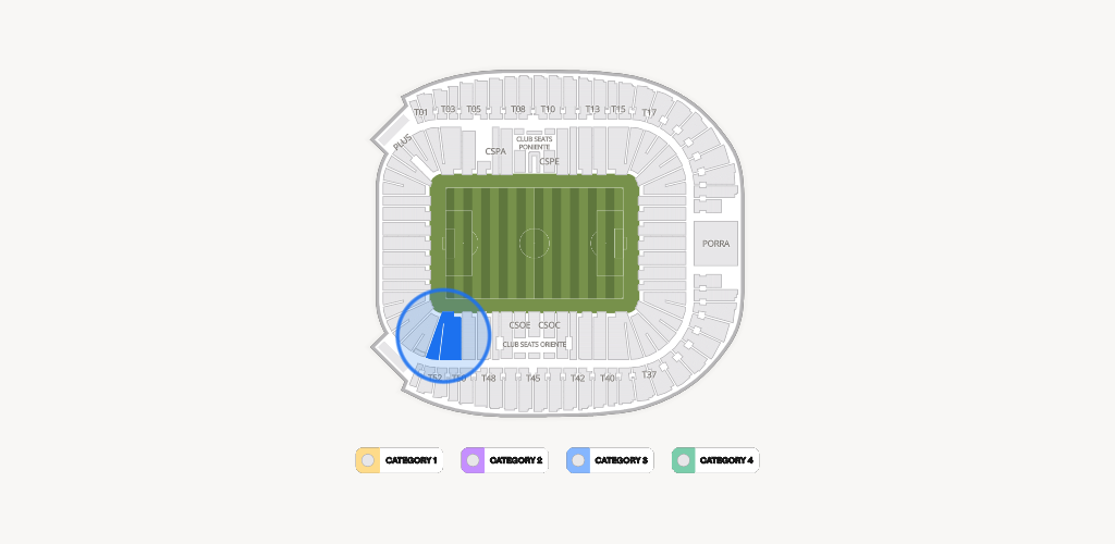 Estadio BBVA Bancomer Seating Chart