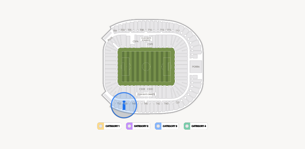 Estadio BBVA Bancomer Seating Chart