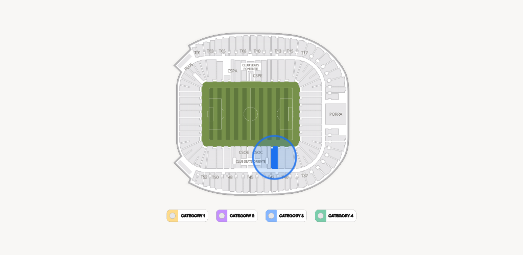 Estadio BBVA Bancomer Seating Chart