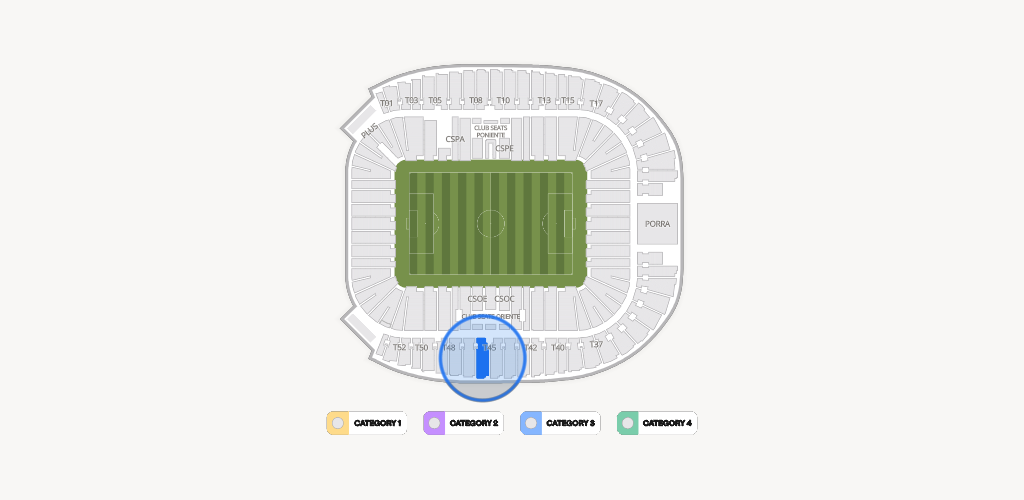 Estadio BBVA Bancomer Seating Chart