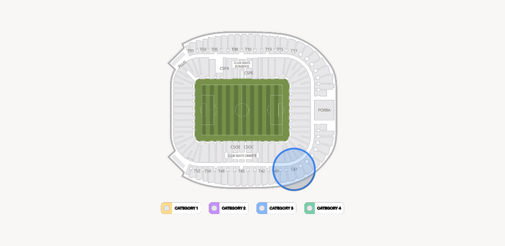 Estadio BBVA Bancomer Seating Chart