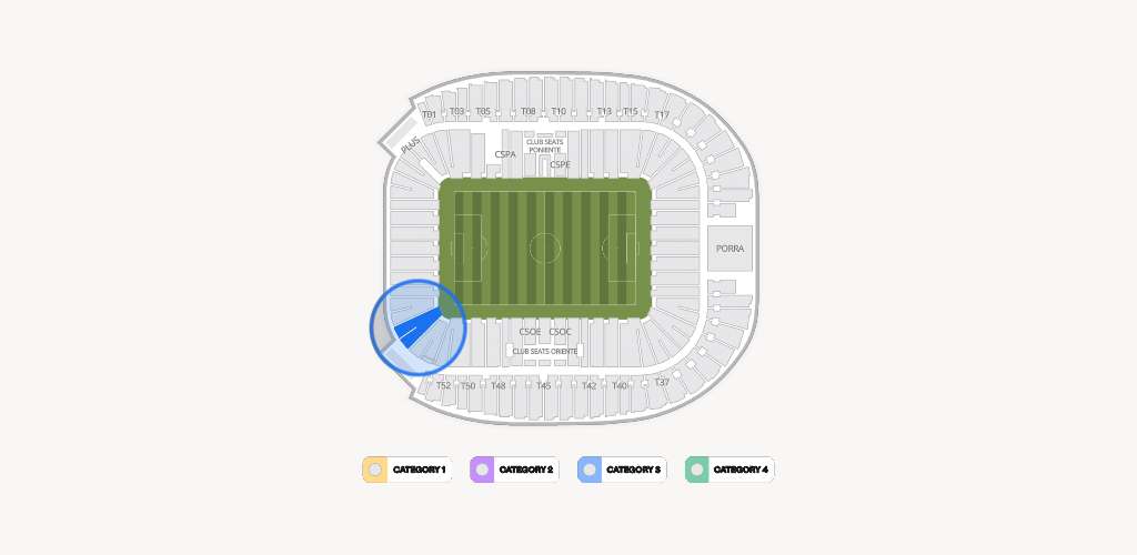 Estadio BBVA Bancomer Seating Chart