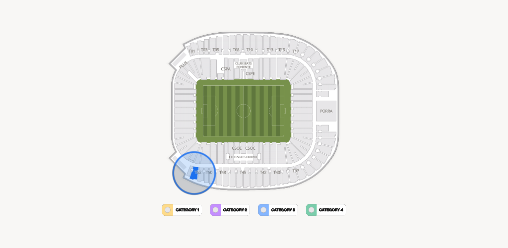Estadio BBVA Bancomer Seating Chart