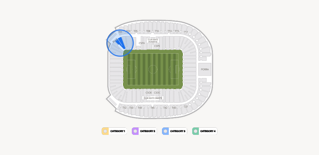 Estadio BBVA Bancomer Seating Chart