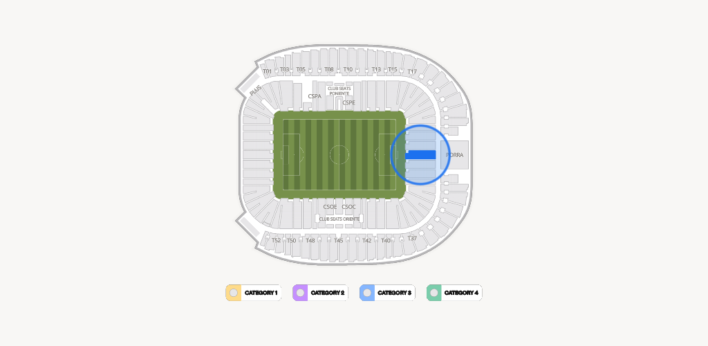 Estadio BBVA Bancomer Seating Chart