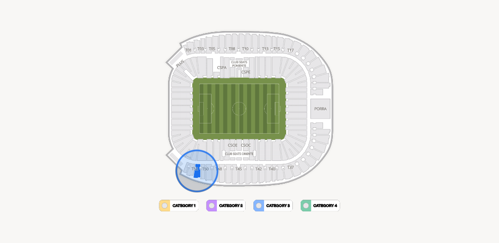 Estadio BBVA Bancomer Seating Chart