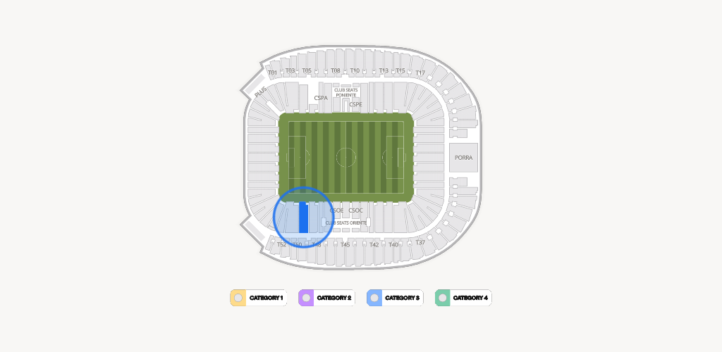 Estadio BBVA Bancomer Seating Chart