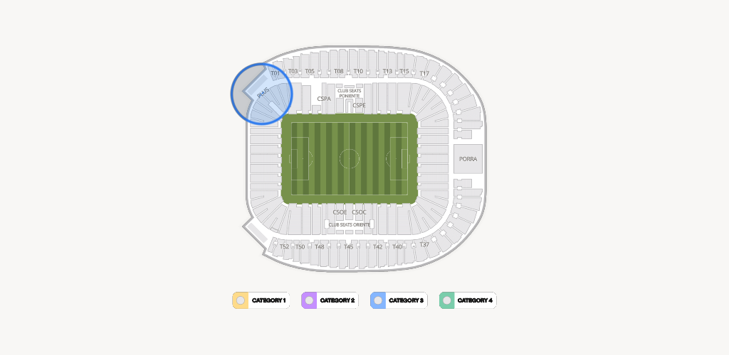 Estadio BBVA Bancomer Seating Chart