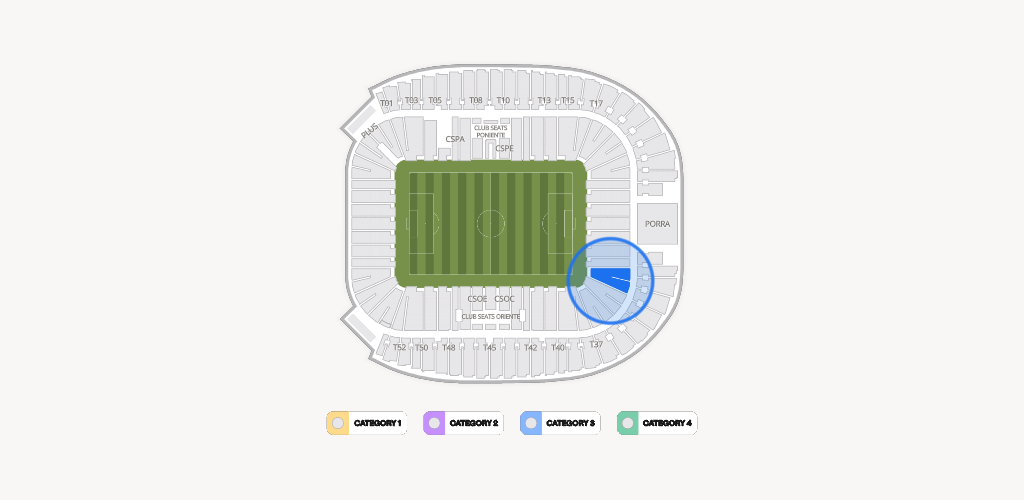 Estadio BBVA Bancomer Seating Chart