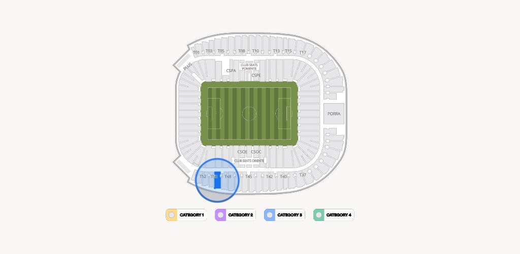 Estadio BBVA Bancomer Seating Chart