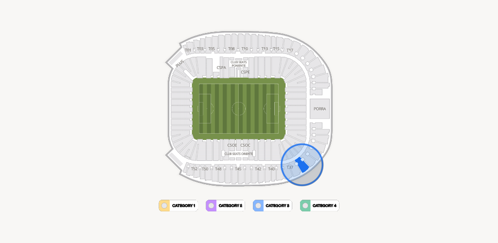 Estadio BBVA Bancomer Seating Chart