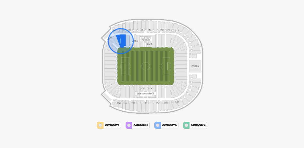 Estadio BBVA Bancomer Seating Chart