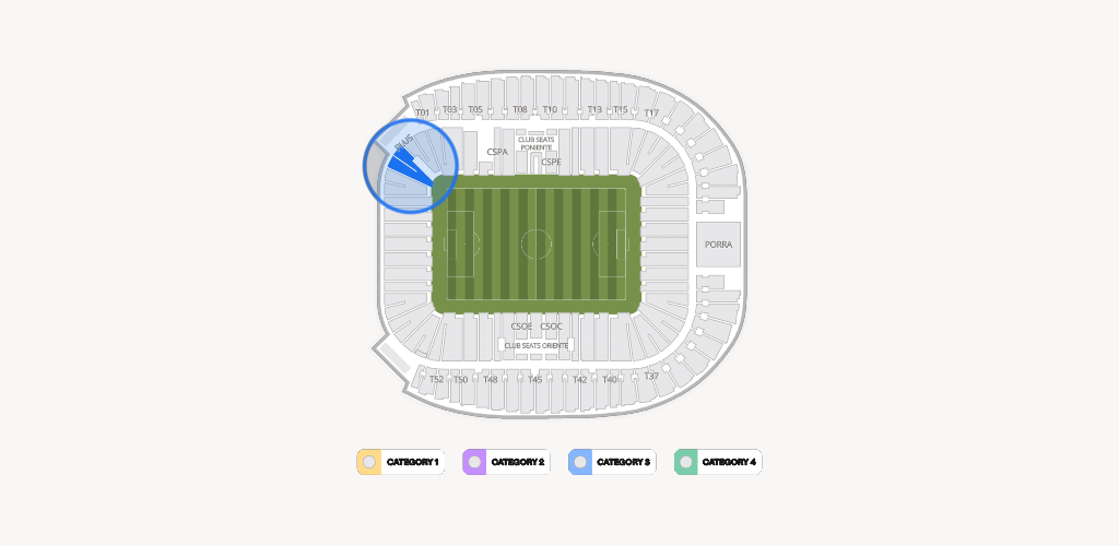 Estadio BBVA Bancomer Seating Chart