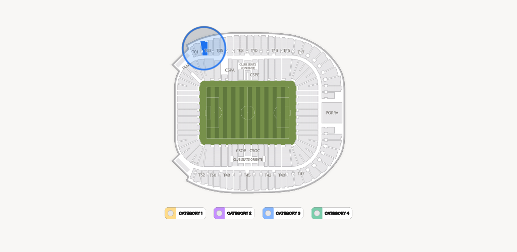 Estadio BBVA Bancomer Seating Chart