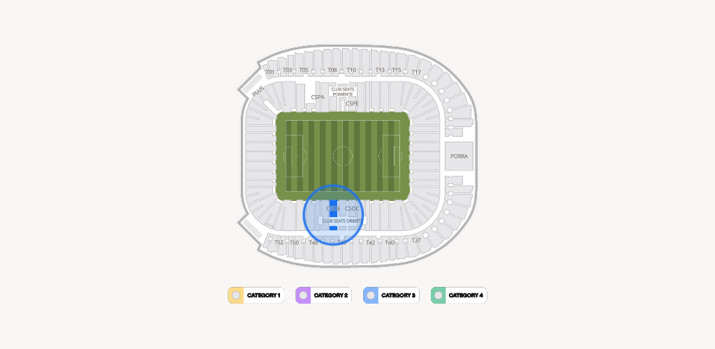 Estadio BBVA Bancomer Seating Chart