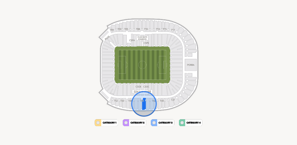 Estadio BBVA Bancomer Seating Chart