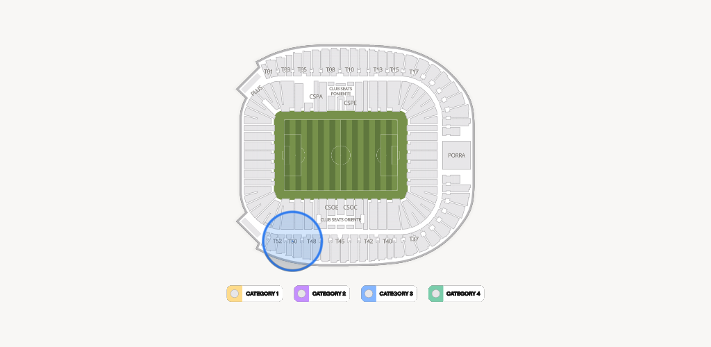 Estadio BBVA Bancomer Seating Chart