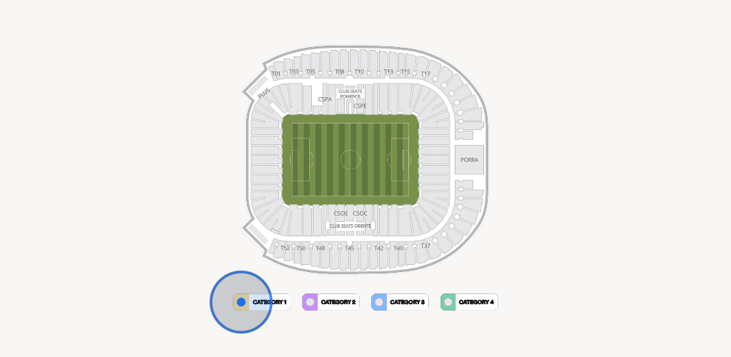 Estadio BBVA Bancomer Seating Chart