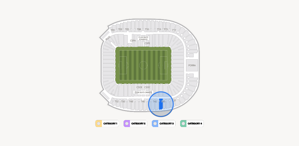 Estadio BBVA Bancomer Seating Chart