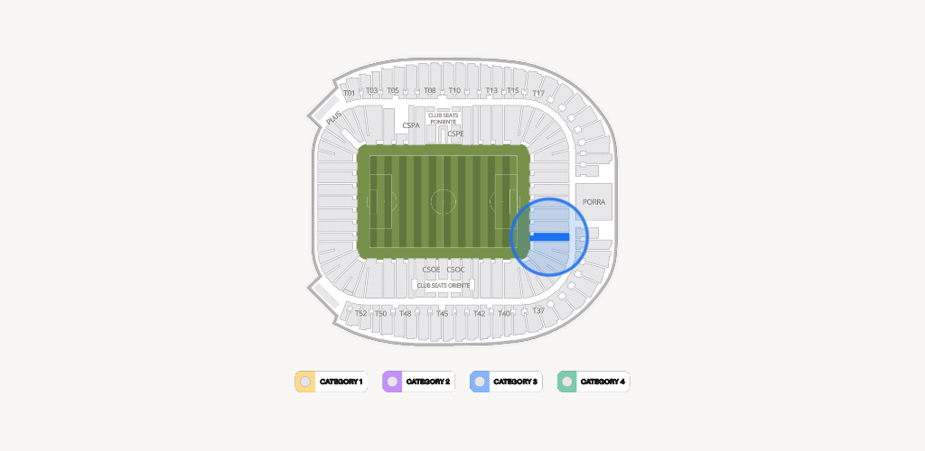 Estadio BBVA Bancomer Seating Chart