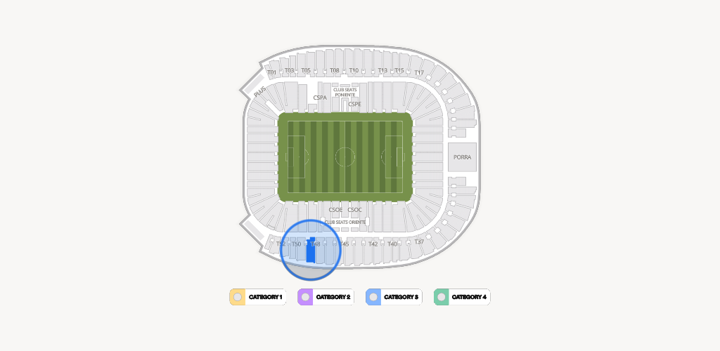 Estadio BBVA Bancomer Seating Chart