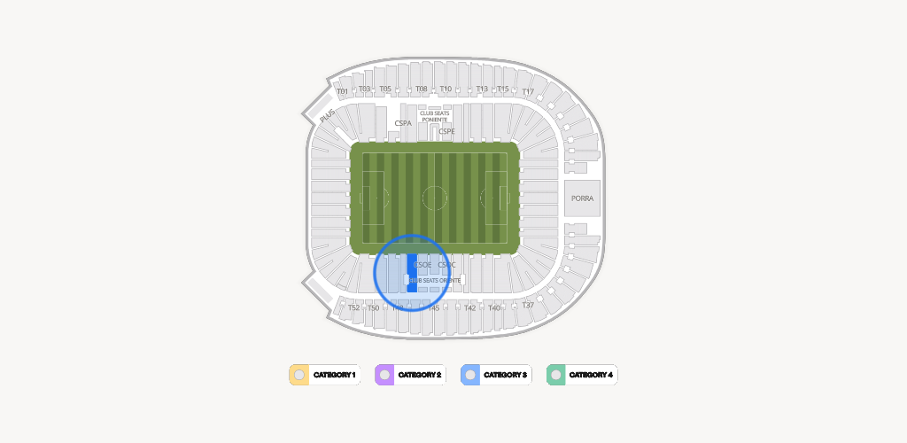 Estadio BBVA Bancomer Seating Chart