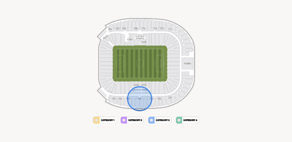 Estadio BBVA Bancomer Seating Chart