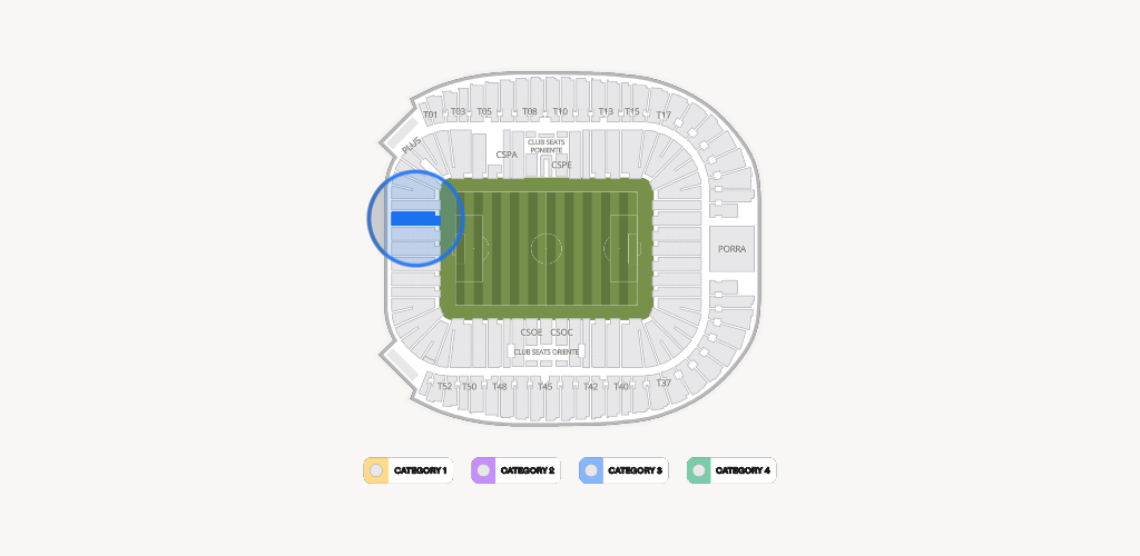 Estadio BBVA Bancomer Seating Chart