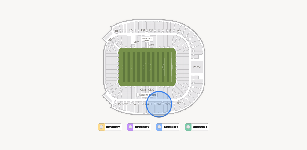 Estadio BBVA Bancomer Seating Chart