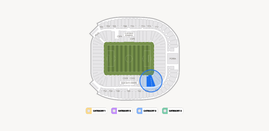 Estadio BBVA Bancomer Seating Chart