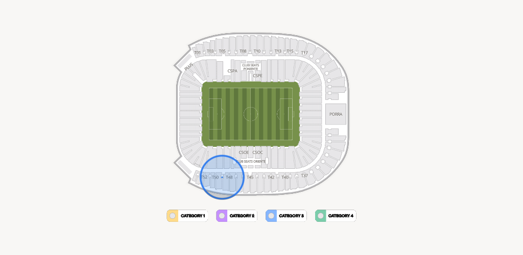 Estadio BBVA Bancomer Seating Chart
