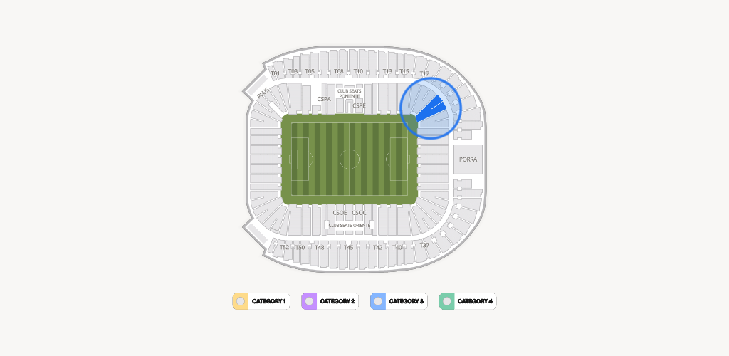Estadio BBVA Bancomer Seating Chart