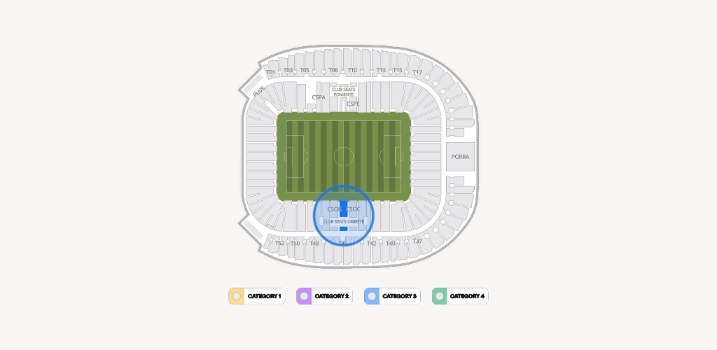 Estadio BBVA Bancomer Seating Chart