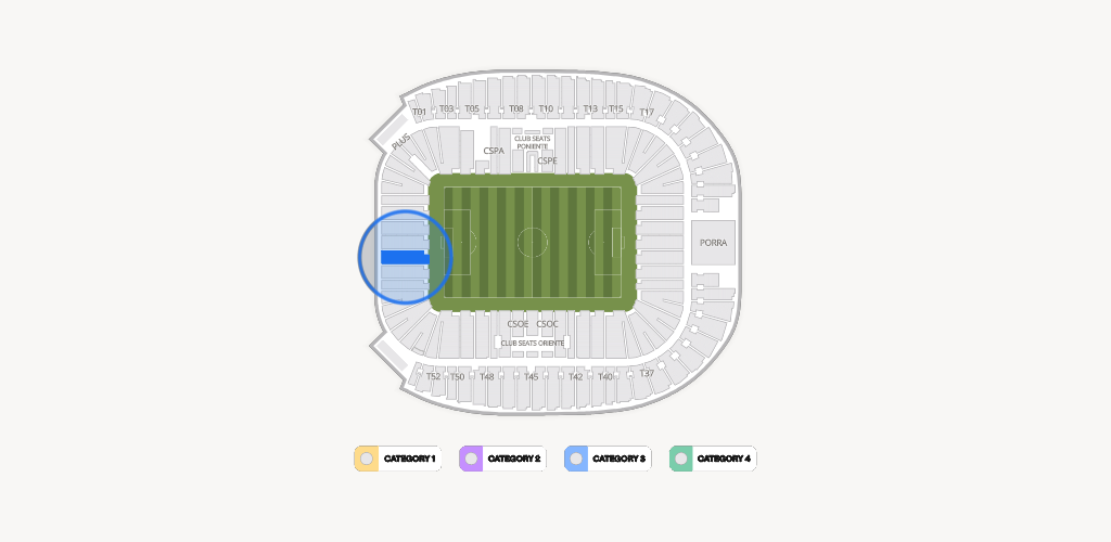 Estadio BBVA Bancomer Seating Chart
