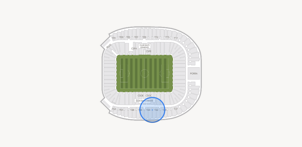 Estadio BBVA Bancomer Seating Chart