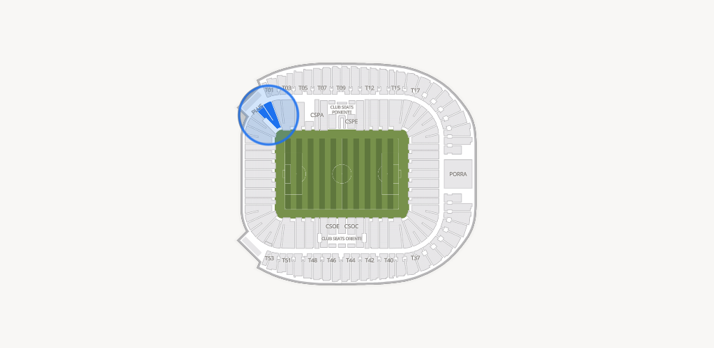 Estadio BBVA Bancomer Seating Chart
