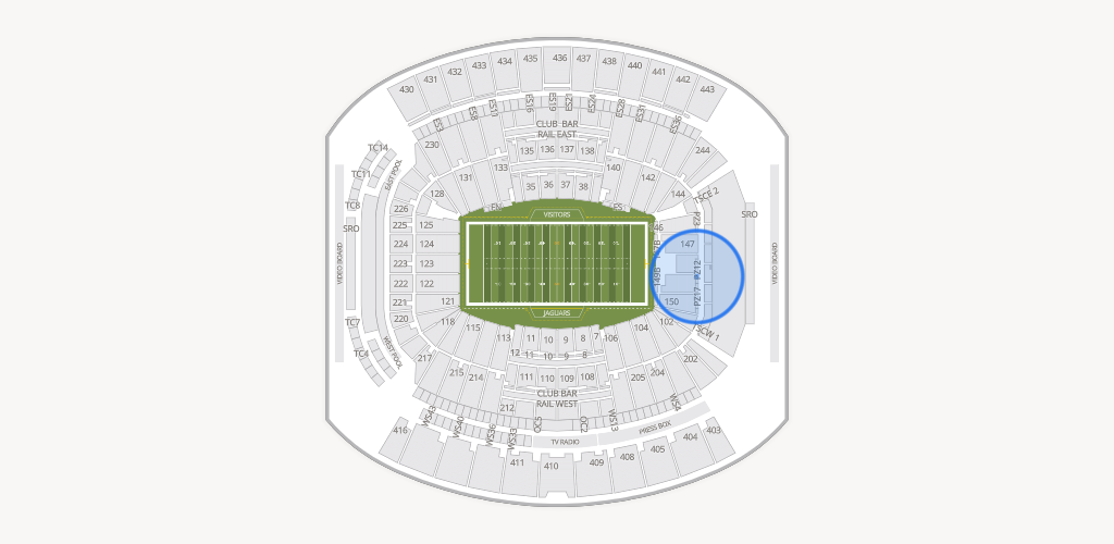 EverBank Stadium Seating Chart