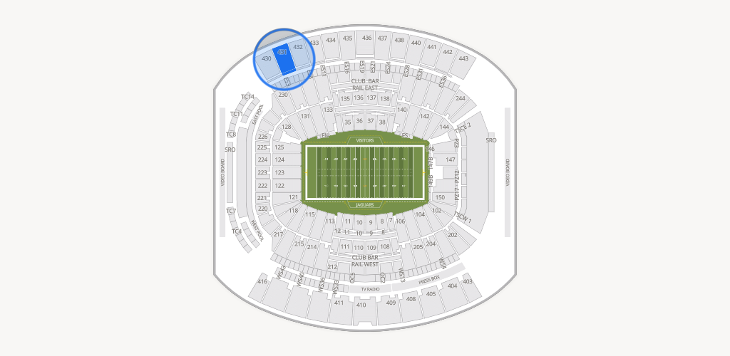 EverBank Stadium Seating Chart