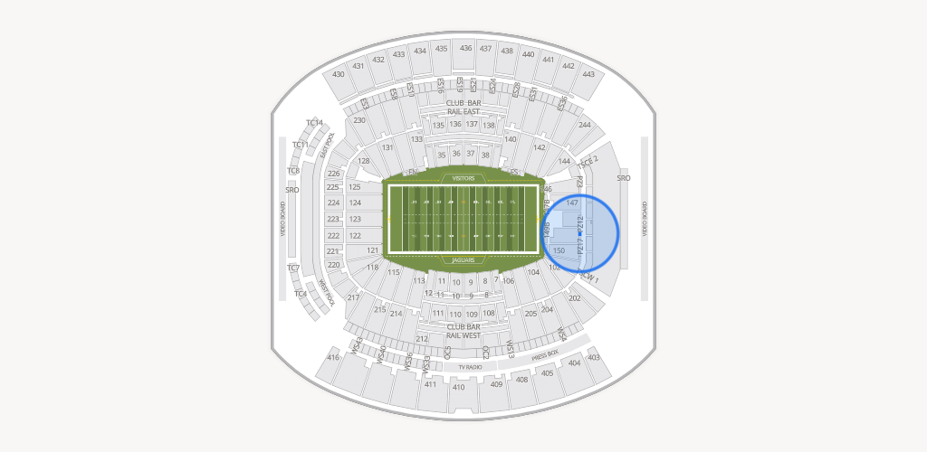 EverBank Stadium Seating Chart