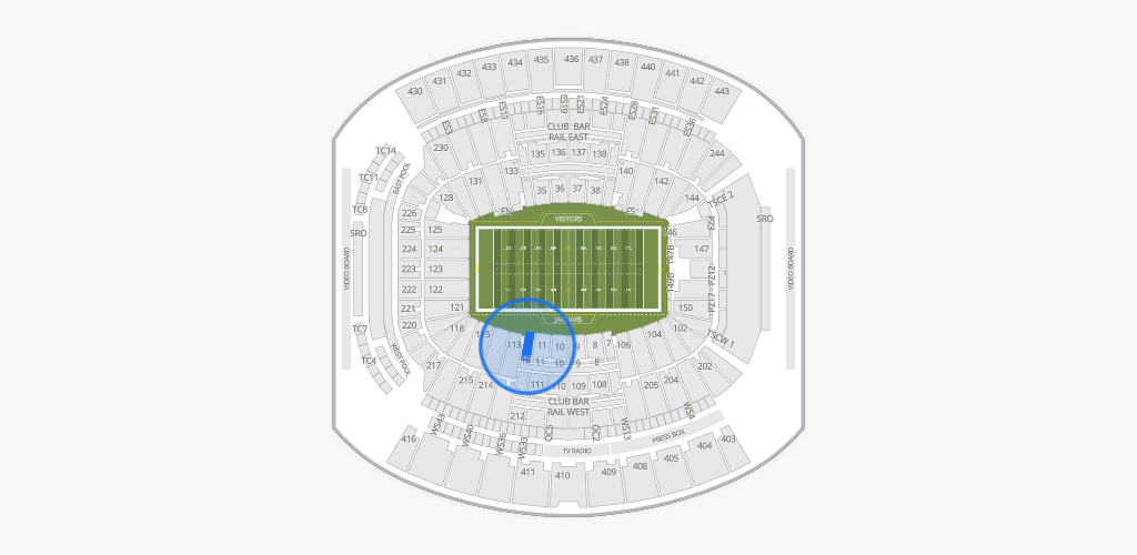 EverBank Stadium Seating Chart