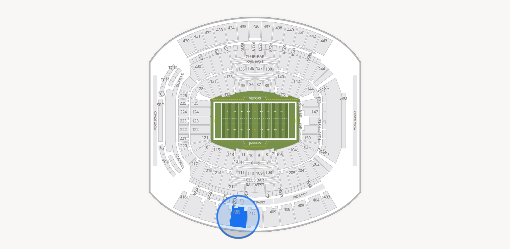 EverBank Stadium Seating Chart