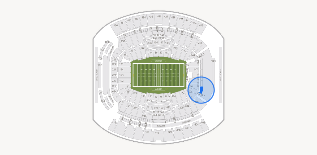 EverBank Stadium Seating Chart