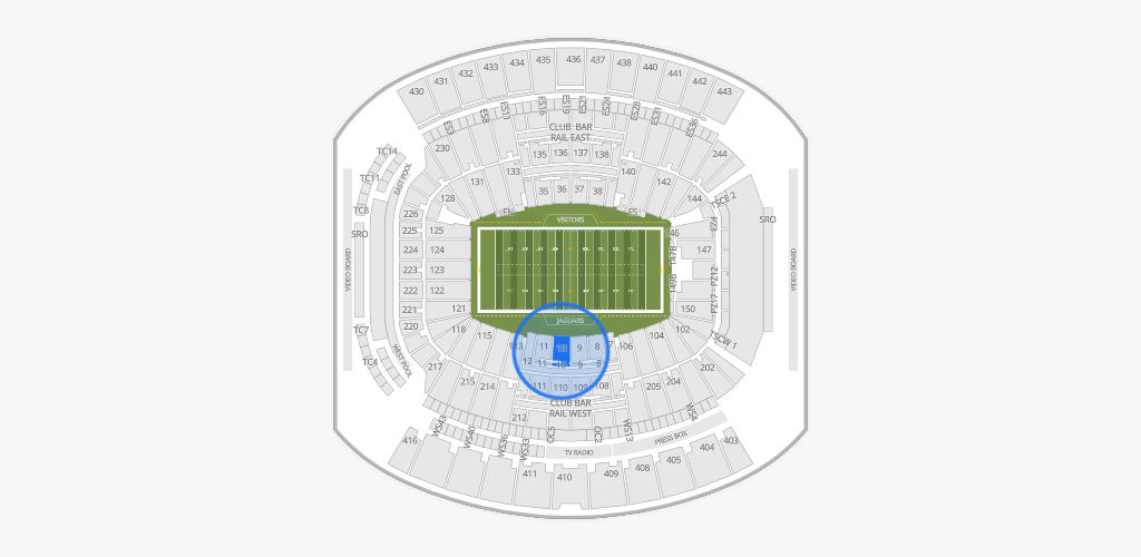 EverBank Stadium Seating Chart